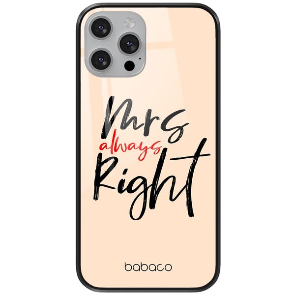 ERT GROUP mobile phone case for Huawei MATE 10 original and officially Licensed Babaco pattern Mrs Right 001 made of hardened glass, protective cover