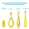 Frida Baby Grow-with-Me Training Toothbrush Set | Infant to Toddler Toothbrush Oral Care for Sensitive Gums
