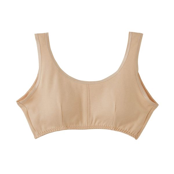 seruヴxan 100% Cotton Smooth Knit Soft Cup Bra with Beige LL