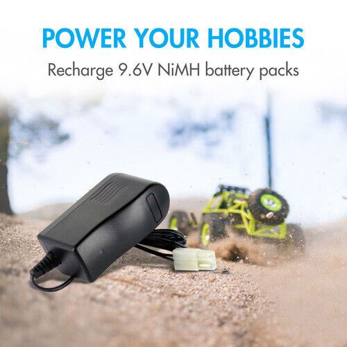 Tenergy 12V 400mA RC Battery Smart Charger for 9.6V NiMH NiCd Battery Packs