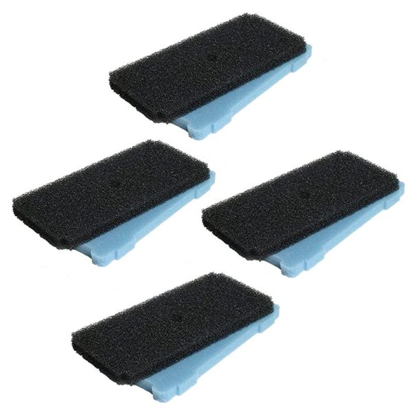 HQRP 4-Pack Coarse and Fine Pre-Filter Pads Compatible with Sunterra 320106 337106 Pond Pump Pre-Filter Box, Blue and Black Sponge Filters Replacement