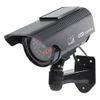 Ex-Pro® Black SOLAR Dummy/Fake CCTV Security Camera/Outdoor Camera with Solar panel for flash LED [LARGE Version]