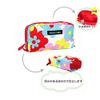 Hanna Hula Single Zipper Pouch, Border Navy