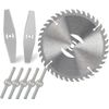 4inch 8 Pack Grass Trimmer Blade Heads Replacements- 40 T Blade & 2 Stainless