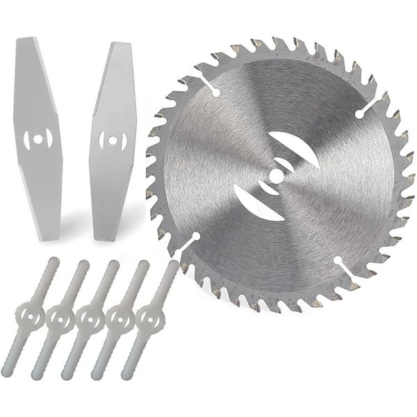 4inch 8 Pack Grass Trimmer Blade Heads Replacements- 40 T Blade & 2 Stainless