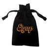 Flox Creative Black Organic Small Drawstring Pouch Eyup