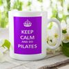 Victorian Printing Co - Keep Calm - and Do Pilates Makes A Great Gift, Ceramic, 11fl.oz.