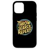iPhone 13 Disc Golfing Disc, Throw Search Repeat, Retro Disc Golf Case
