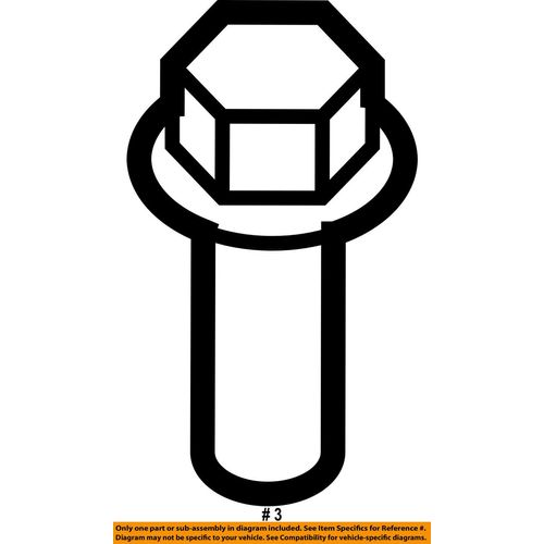 General Motors 11509853 Regular Bolt