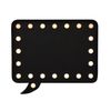 Decorative Blackboard Chalkboard with LED Lights, Wall Mounted Novelty Speech Bubble Wall Decor