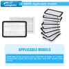 Leadaybetter 8 Pack Vacuum Cleaner HEPA Filter Replacement for Sears Kenmore EF-2, Replace Part #86880……