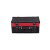 36cm Empty Black Willow Picnic Basket With Red Lining