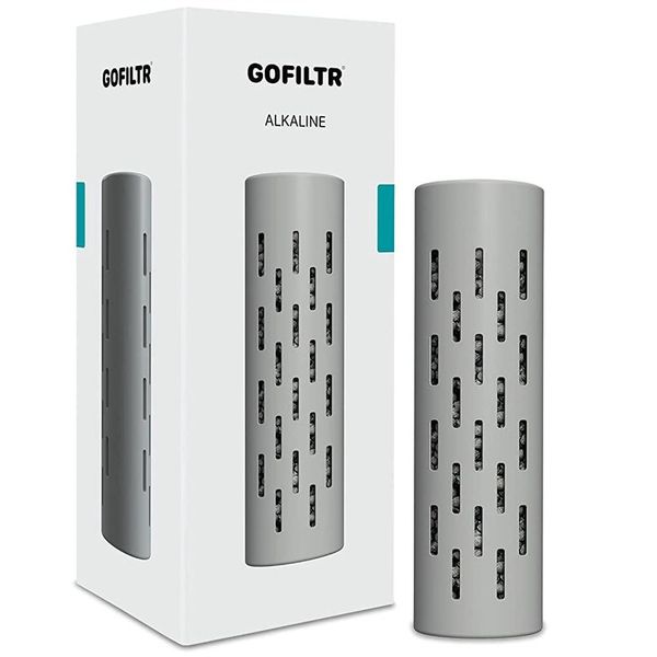 GOFILTR Alkaline Water Infuser | 9.5pH + All Bottled Electrolytes - 750 Refills / 3 Months Natural Ionized Mineral Water Infuser (1 Pack), Alkaline - Original