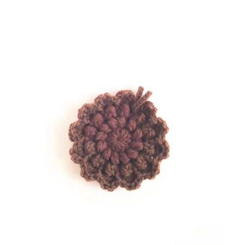Acrylic Eco Scrubber * without Detergent, Spotlessly ~.( Dark Brown Designs ~) Antibacterial and odor-resistant Yarn –
