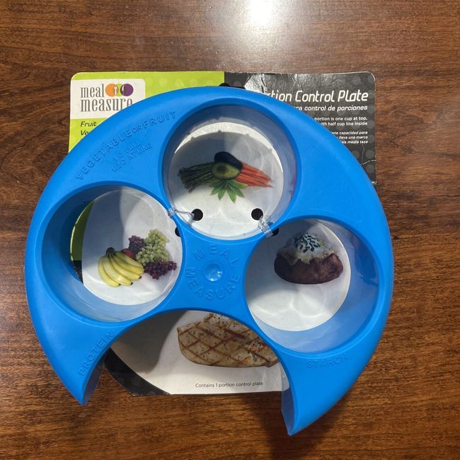 Portion Control Plate, Weight Loss for Adults, Meal Measure Food