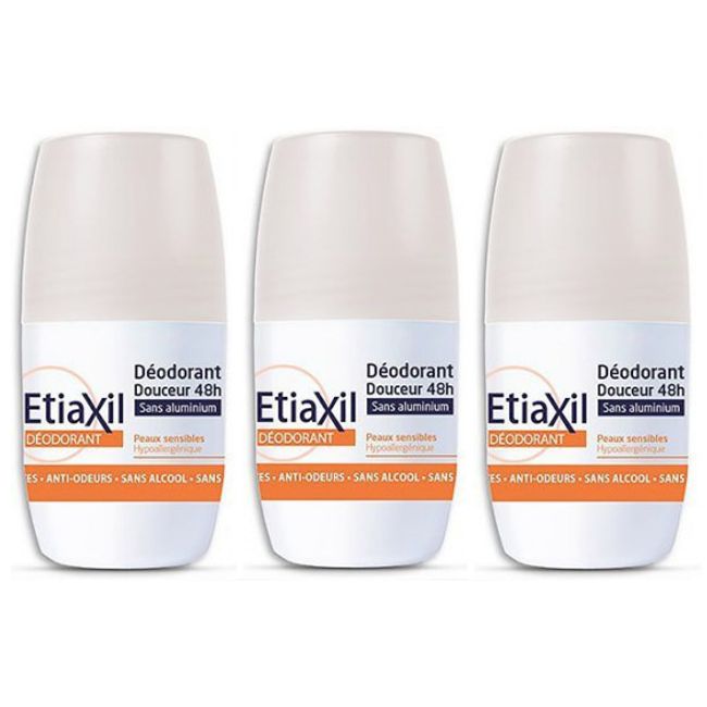 ETIAXIL Perspirex French version Mild deodorant 48H 50ml Set of 3 No aluminum chloride For sensitive and allergic skin Antiperspirant Underarm sweat Underarm sweat Overseas mail order  Directly from France