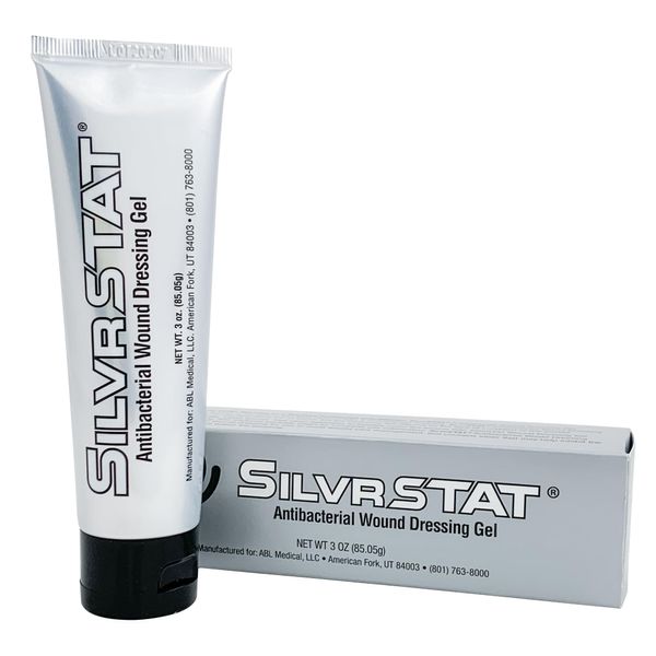 SilvrSTAT First Aid Kit Gel | 32 PPM Silver Healing Wound Dressing Solution | SilverSol Ag₄O₄ Particles | 3 oz