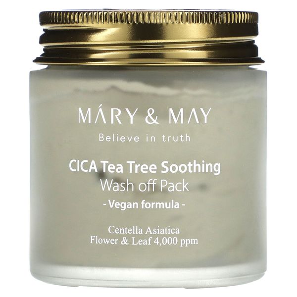 CICA Tea Tree Soothing, Wash Off Pack, 4.4 oz (125 g)