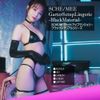 Pharfaite Black Material Ensemble Bikini Set/CARBON (PFT034)