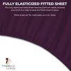 Tribeca Living FLSOEDSS Luxury Solid Flannel Deep Pocket Sheet Set, Queen, Pu...