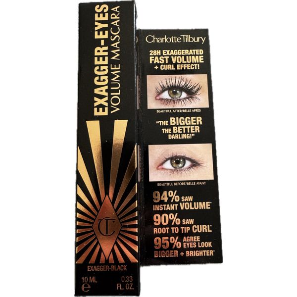 Charlotte Tilbury Exagger-Eyes Volume Mascara - Exagger-Black (Black) - 0.33 fl oz / 10 mL