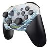 eXtremeRate Soft Touch Faceplate and Backplate for NS Switch Pro Controller, The Great Wave Patterned DIY Replacement Shell Housing Case for NS Switch Pro - Controller NOT Included