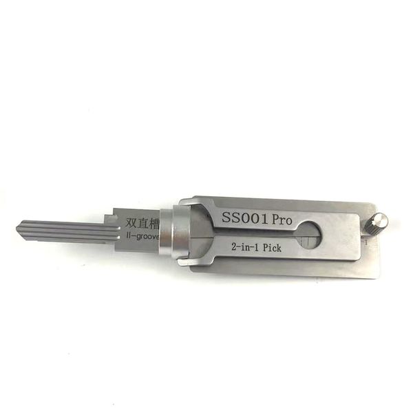 SS001 Tools Lock Pick Tool for Double-Groove Door Lock,Pro 2 in 1 Decoder and Pick Tools