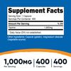 Nutricost Taurine 1000mg; 400 Capsules (2 Bottles)