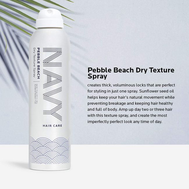 Navy Hair Care Pebble Beach Dry Texture Spray Thickener Texturizing Spray