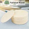 DOITEM Wooden Circle, 24 Pcs 10cm/4inch Unfinished Blank Wood Rounds Wooden Cutouts for Crafts,Round Wood Plaque,Thin Wooden Discs,Round Wood Slices for Pyrography,Painting and Christmas Decorations
