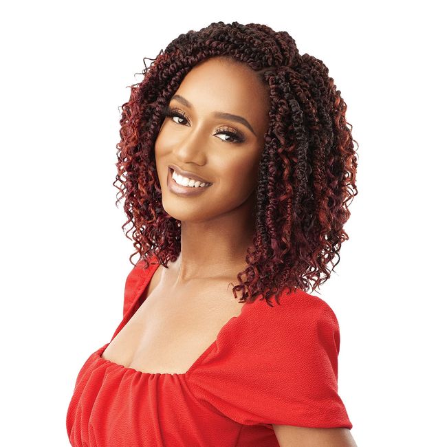 XPRESSION Outre Crochet Braids X-Pression Twisted Up 2X Boho Wavy Bomb Twist 10 inch (5-pack, 2T1B/27)