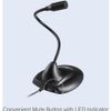 Adesso M1 Wired Condenser Microphone for Meeting Room, Conferencing