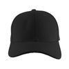 TOP HEADWEAR Blank Fitted Curved Cap Hat, Black 7 1/8