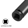 Hlipaty Impact Socket 17mm, 1/2" Square Drive 6 Point Cr-Mo Deep Socket, 78mm Length