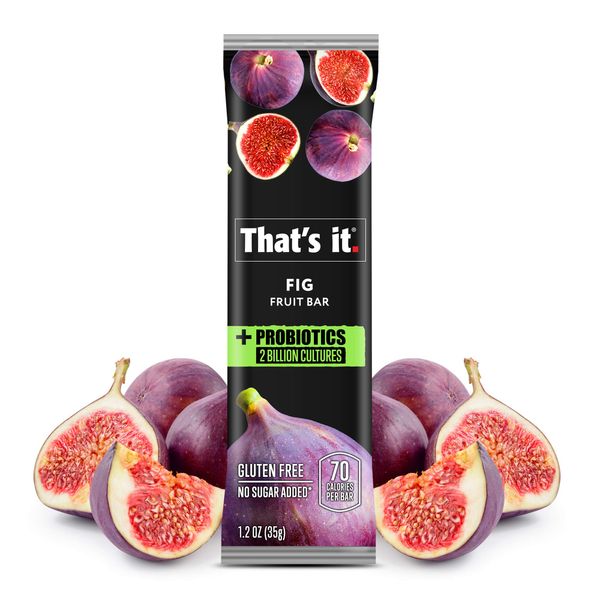 That’s it. Probiotic Fruit Bar Immunity Booster & Support Active Cultures to Promote Healthy Gut & Digestion 100% Real All Natural 2 Ingredients, Whole 30 Compliant, Paleo, Allergen Friendly, Fig