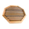 Miller Shingle Octagon Clear Cedar Vent, Flush Mount - 24 inch x 24 inch