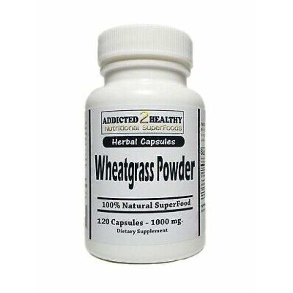 120 Wheatgrass Powder SuperFood Capsules | Nutrients, Alkalinity,Healing & More