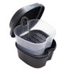 Grey Cleaning Bath & Slim Retainer Case ~ Dental Appliance, Box Storage Case