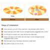 uxcell PVC Patch Pad PVC Blue Repair Patch Pool Pool Maintenance Inflatable Airbed Bed Pool Cover 4pcs