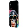 iPhone X/XS Chimp Sunglasses Chimpanzee Monkey Funny Art Print Graphic Case