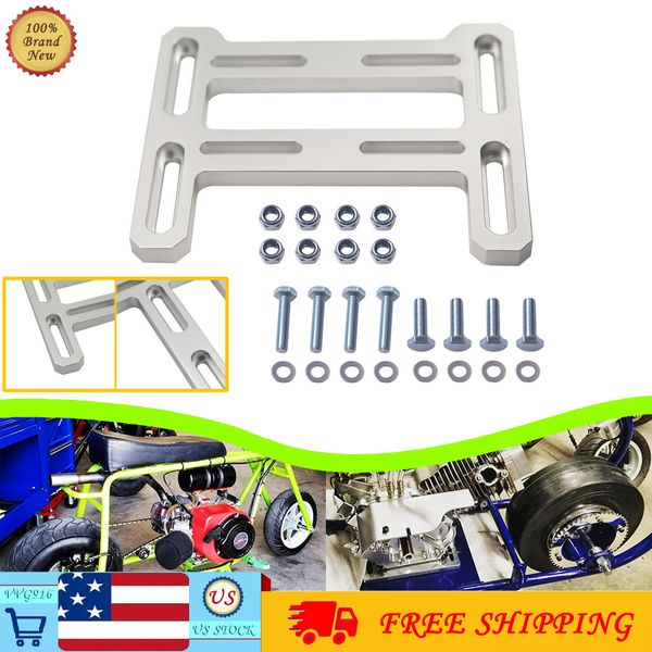 Silver Motor Engine Mount Bracket Plate For Small 4 Stroke 212 Preditor Tecumseh
