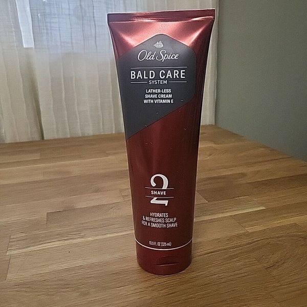 Old Spice Bald Care System Latherless Shave Cream 2 With Vitamin E 10.9 Oz