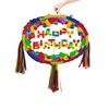 Happy Birthday Blocks Pinata with stick and blindfold