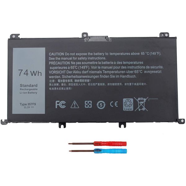 74WH 357F9 Laptop Battery for Dell Inspiron 15 7000 Gaming 15 7559 i7559 7557 i7557 5577 7567 5576 7566 i7559-5012GRY i5577-7342blk-pus INS15PD Series P65F P65F001 P57F 71jf4 071jf4 0GFJ6 0357F9