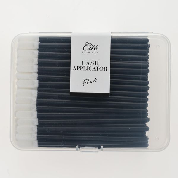 Cite Lash Applicator Flat 100 Count for Eye Shampoo Treatment Application