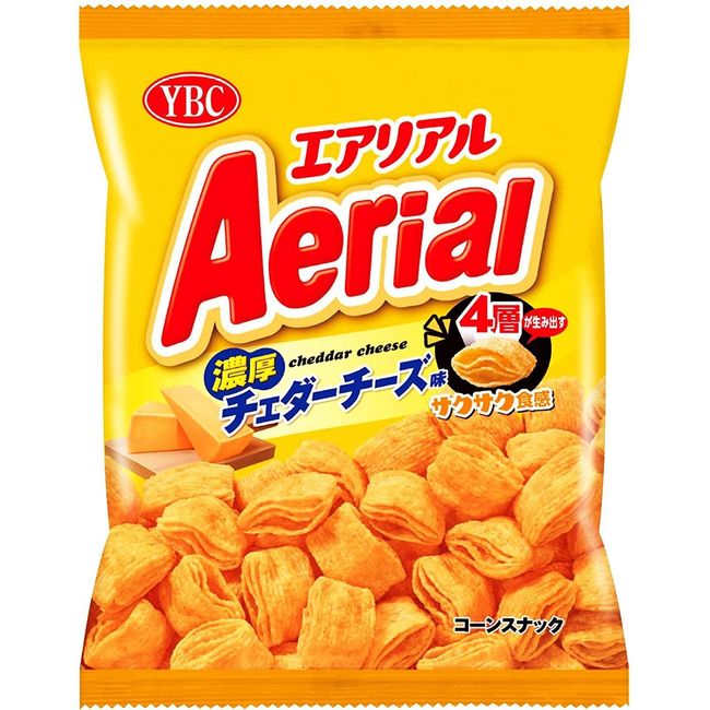 Yamazaki Aerial Rich Cheddar Cheese Corn Chips Snack (Pack of 3 Bags)