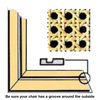 VIRC Pressed Cane Webbing Kit Radio Weave Mesh with Splines, Wedges and Instructions