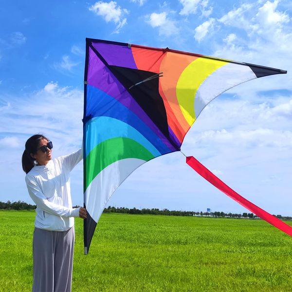 Best Kites for Beach, Big Kites for Adults, Giant Kite Large Kites for Adults, with Super Long Tail by Simxkai