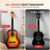 Pyle 39" 6-String Classic Guitar w/ Tuner and Accessory Kit (Brown)