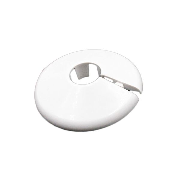 Talon - Click in Pipe Collar - White - 15mm - Pack of 10 - Clicks Into Place - High Grade Polypropylene - for Home Improvement, Plumbing, Pipe Installation